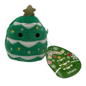Squishmallows Johann Plush Christmas Tree Mini 4" Holiday Stuffed Animal Collect